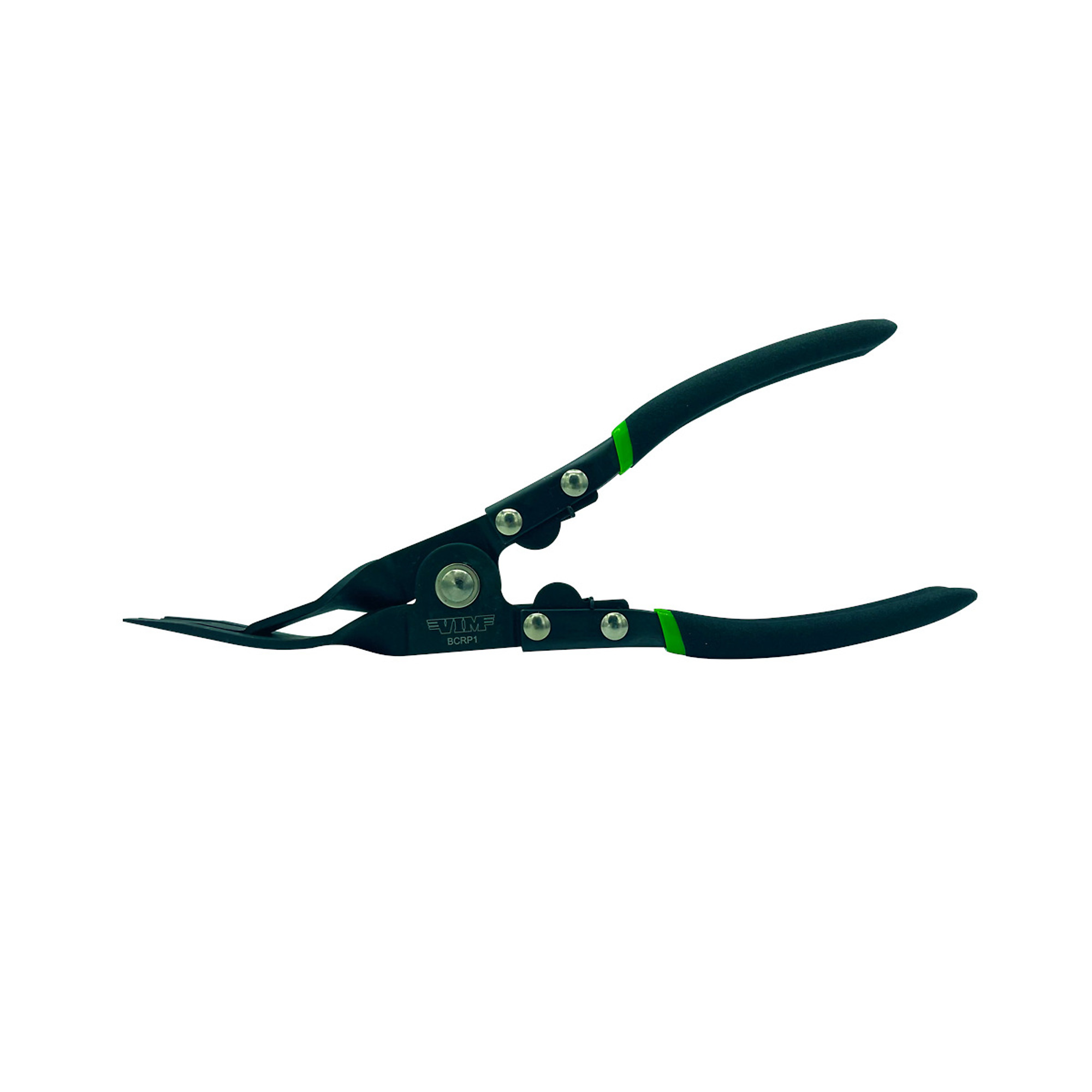 VIM Tools Body Clip Removal Pliers — Spring-Loaded, Angled Low-Profile Jaws, Model# VIMBCRP1